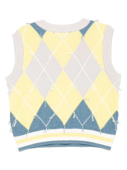 V-Neck Knitted Vest