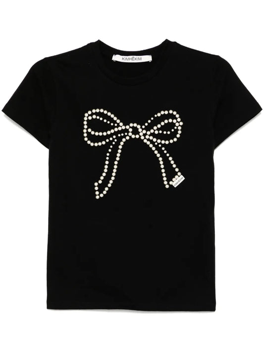 Pearl-Embellished T-Shirt