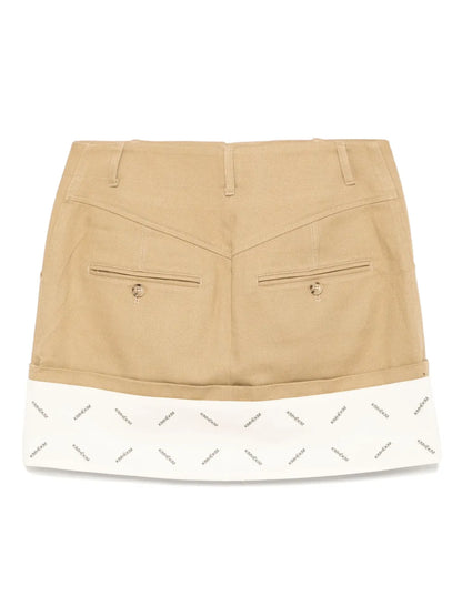 Logo-Printed Mini Skirt