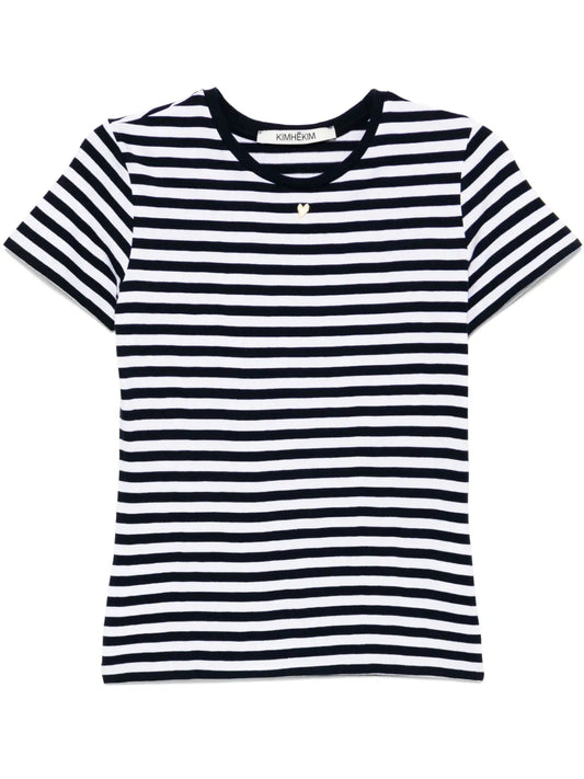 Mini Heart Embroidered T-Shirt