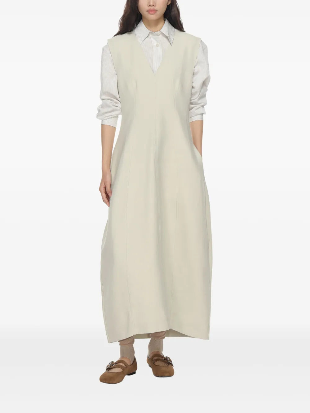 Sculpted Sleeveless Maxi Dress
