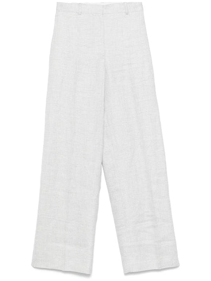 Houndstooth-Pattern Trousers