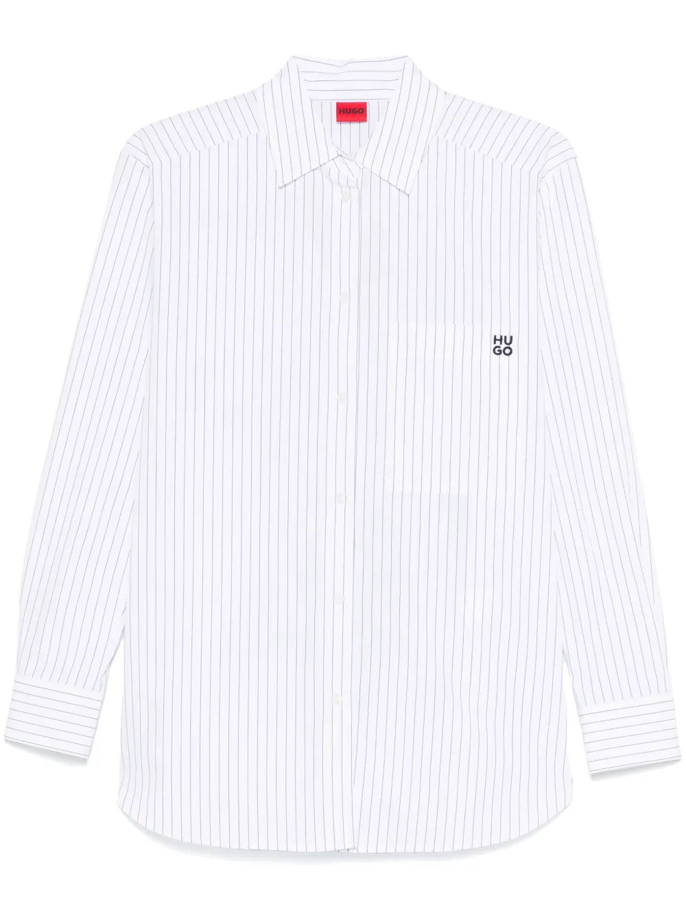 Butterfly-Print Striped Shirt