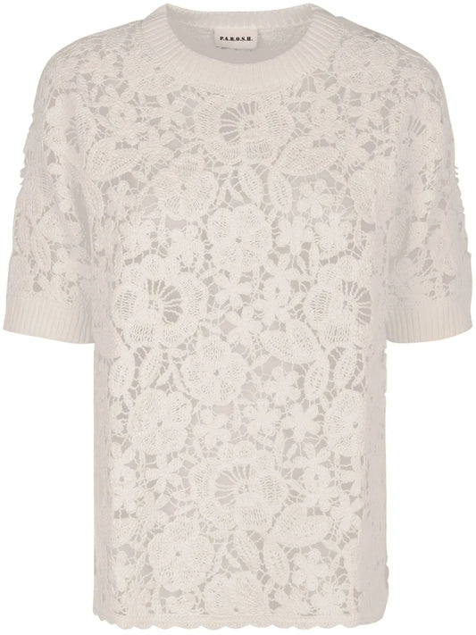 Floral-Motif T-Shirt