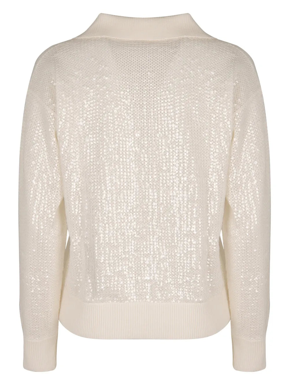Sequinned Polo Top