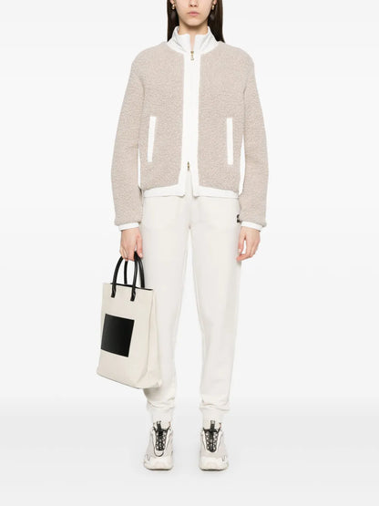 Stacked-Logo Cotton Track Pants