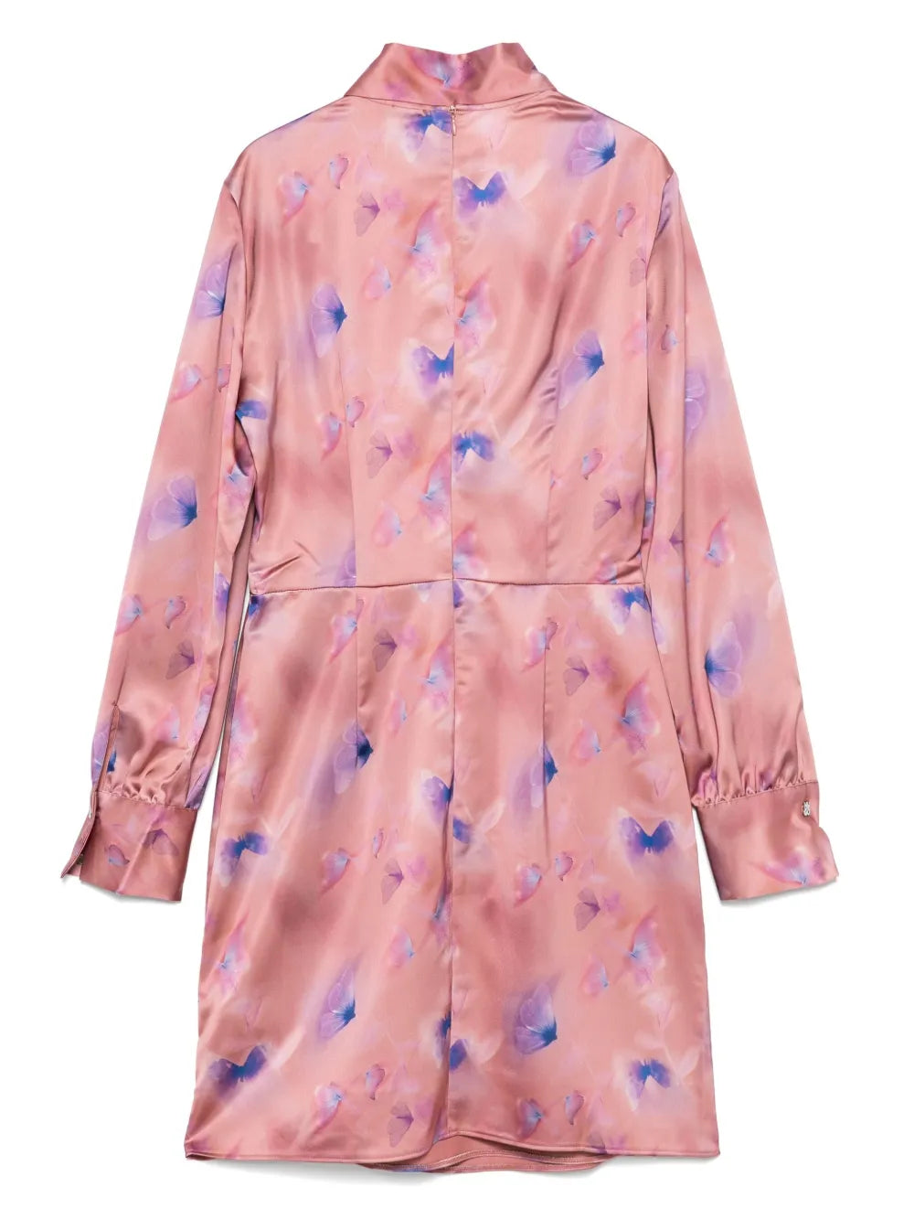 Butterfly-Print Mini Dress