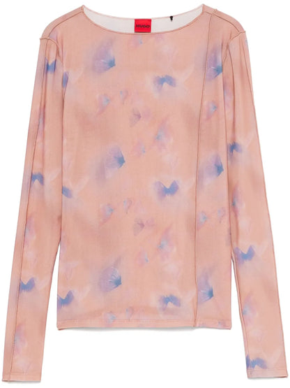 Butterfly-Print Top