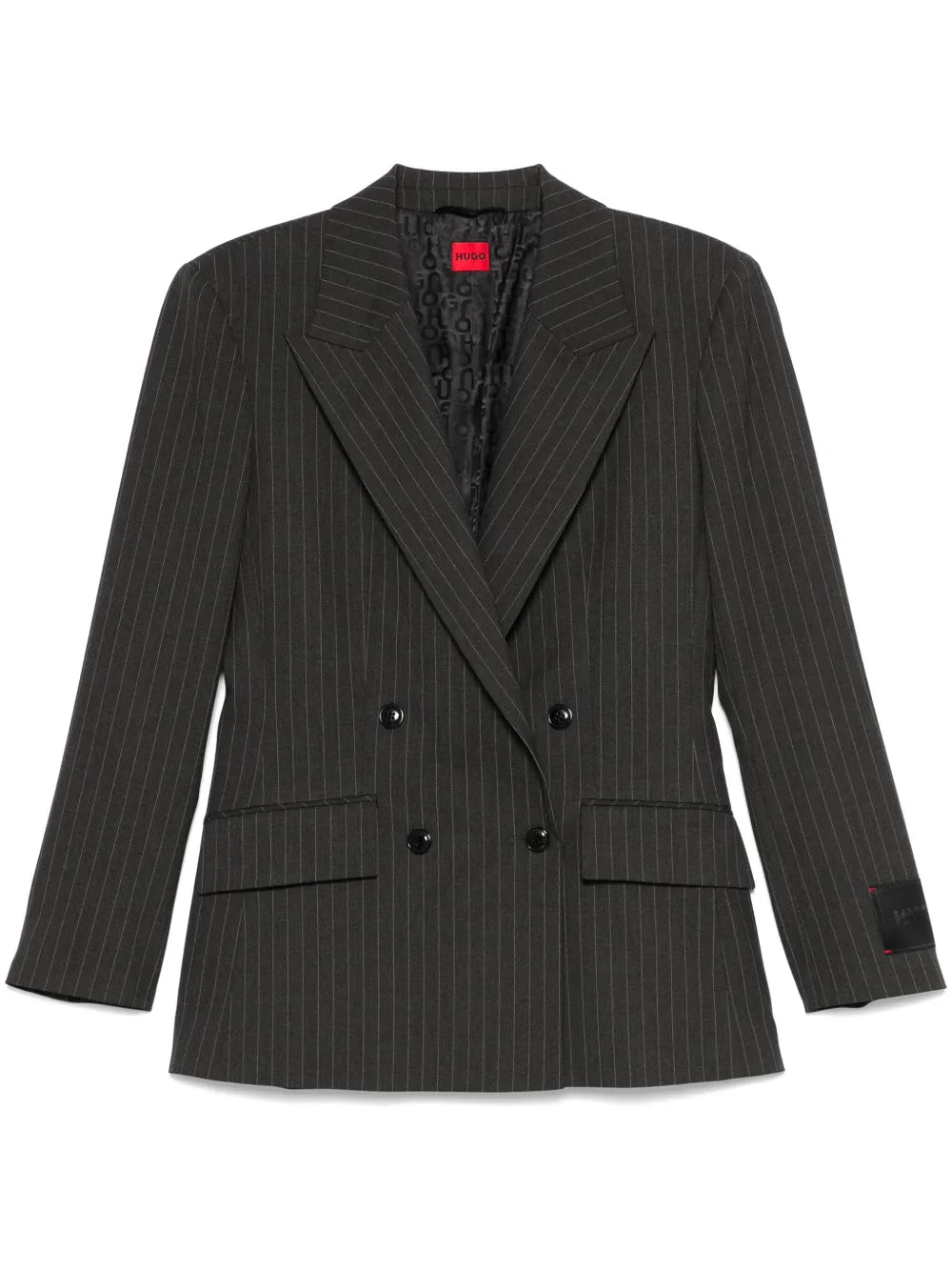 Pinstripe-Pattern Blazer