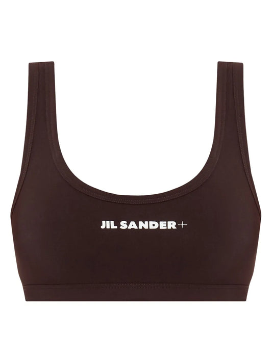 Logo-Print Bikini Top