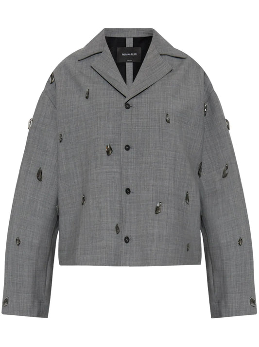 Bead-Detail Jacket