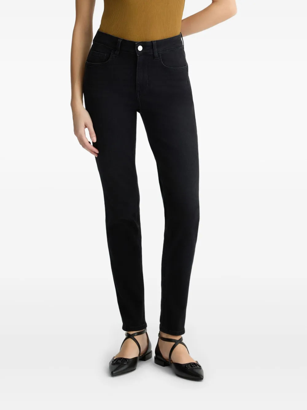 Rhinestone-Embellished Skinny Jeans