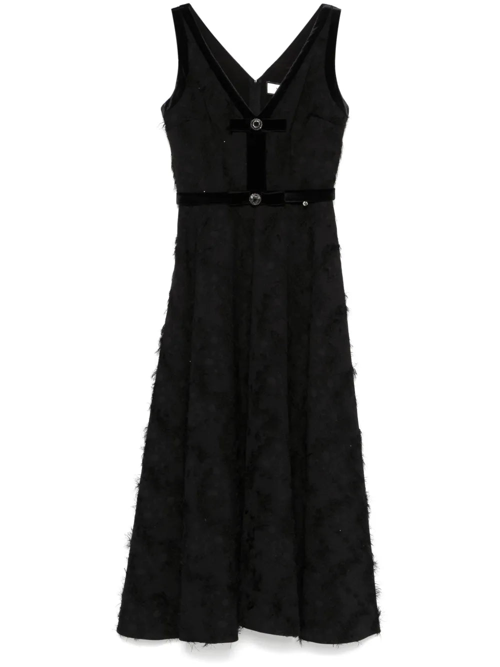 Frayed Midi Dress