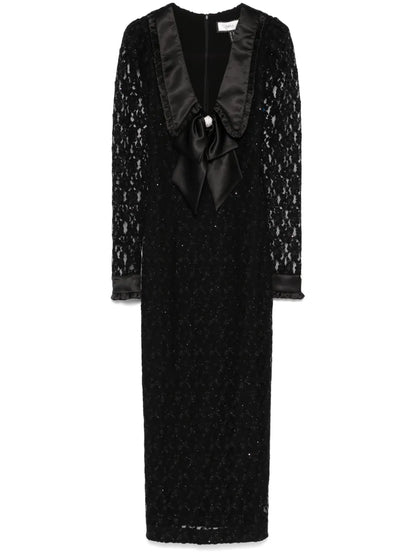 Floral-Lace Maxi Dress
