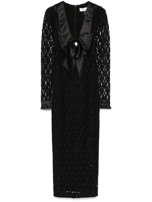 Floral-Lace Maxi Dress