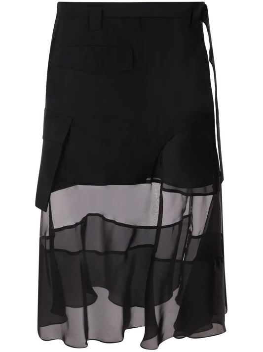 Asymmetric Midi Skirt
