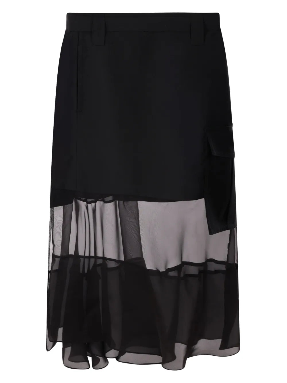 Asymmetric Midi Skirt