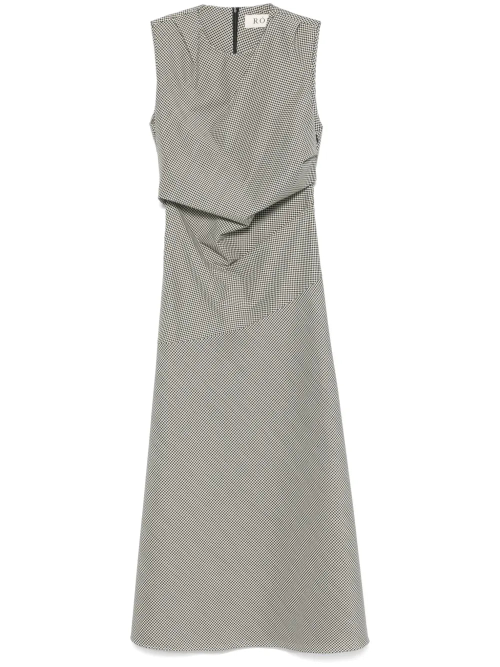 Checked Midi Dress