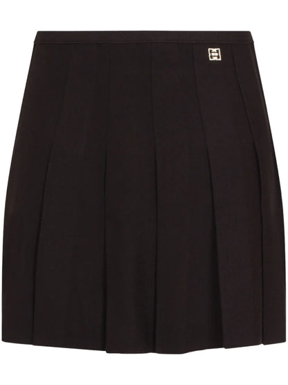 Pleated Mini Skirt
