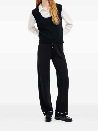 Cashmere Jumper With Polo Shirt Collar