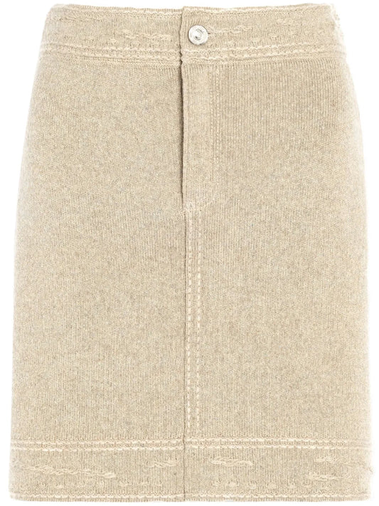 Patchwork Denim Skirt