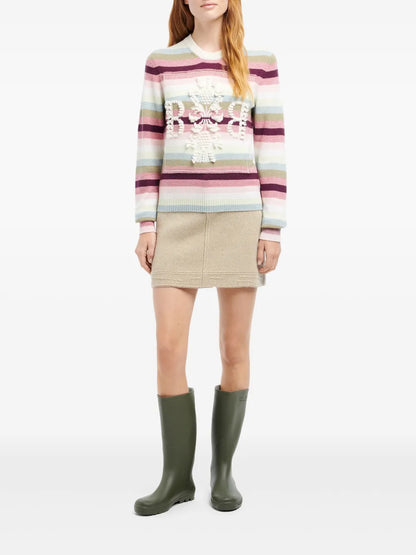 Patchwork Denim Skirt
