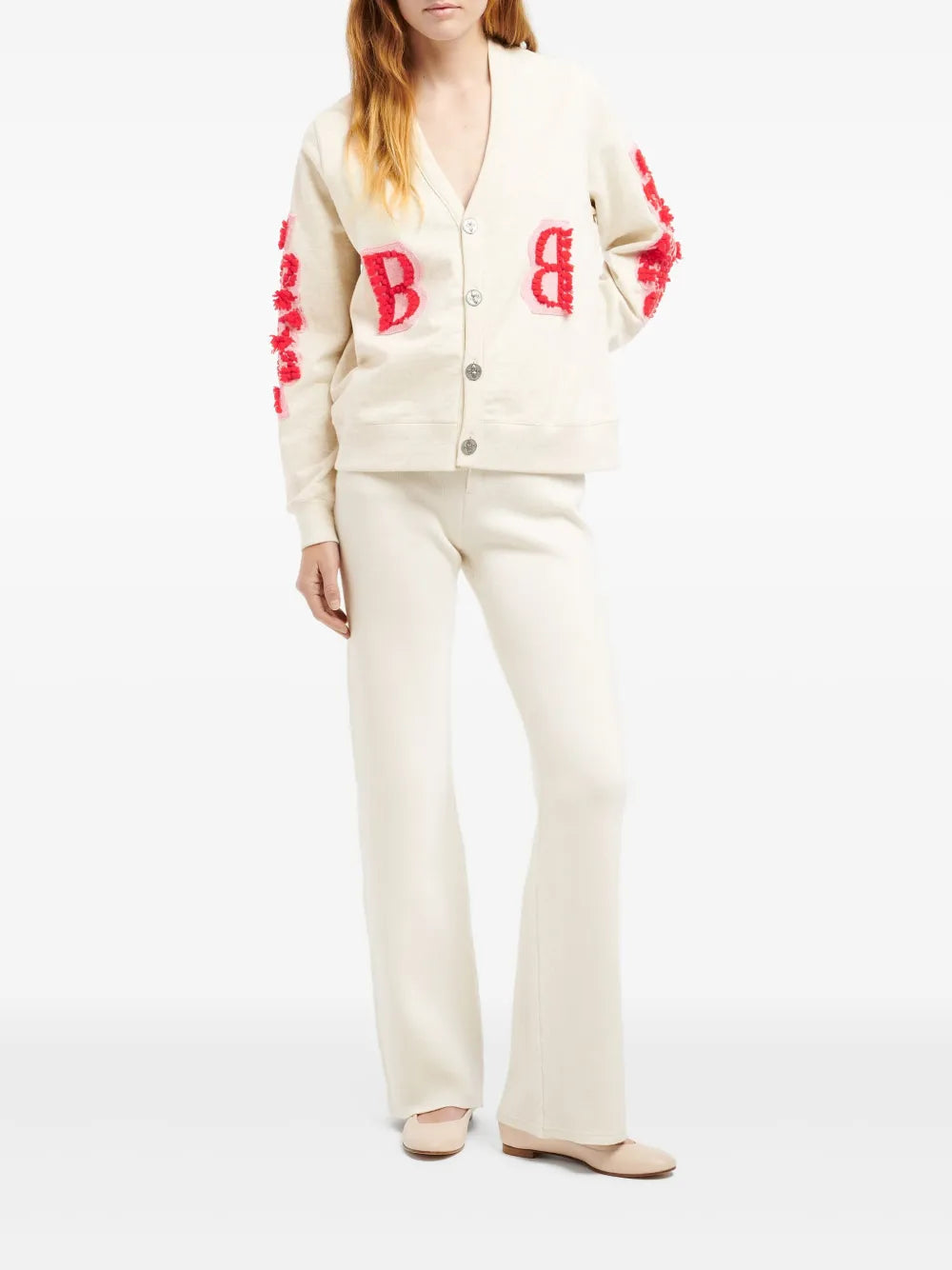Logo-Embroidered Cardigan