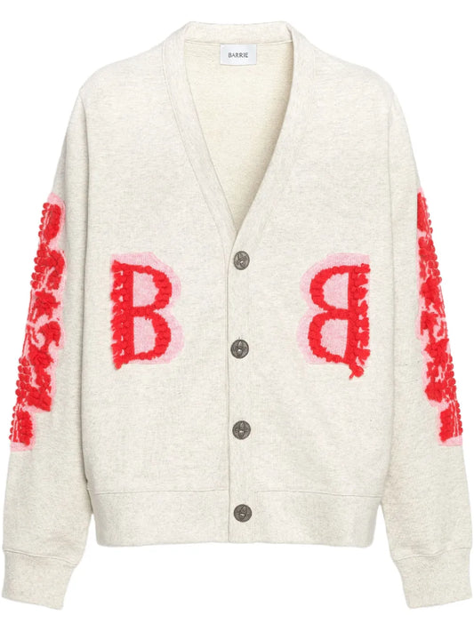 Logo-Embroidered Cardigan