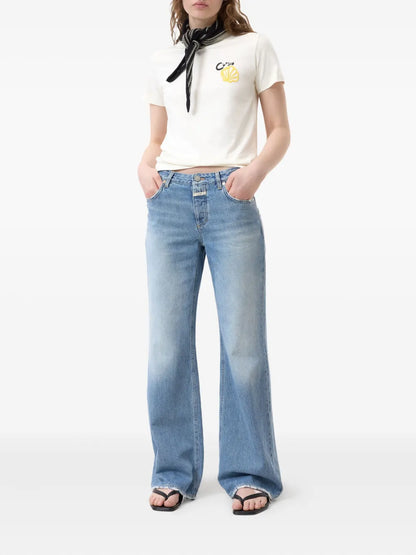 Embroidered Cotton T-Shirt