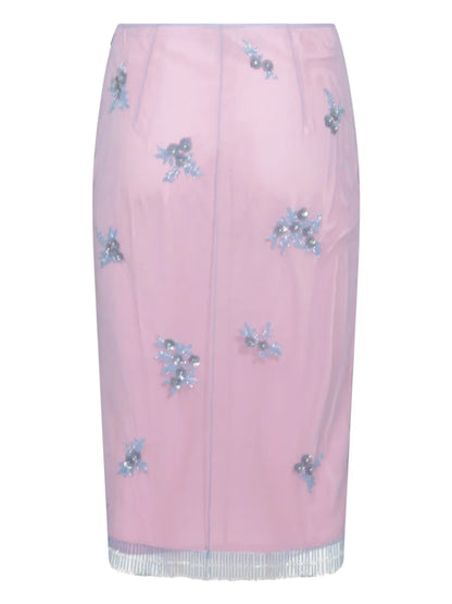 Embellished Pencil Skirt