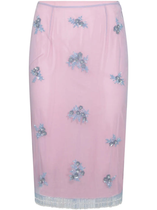 Embellished Pencil Skirt