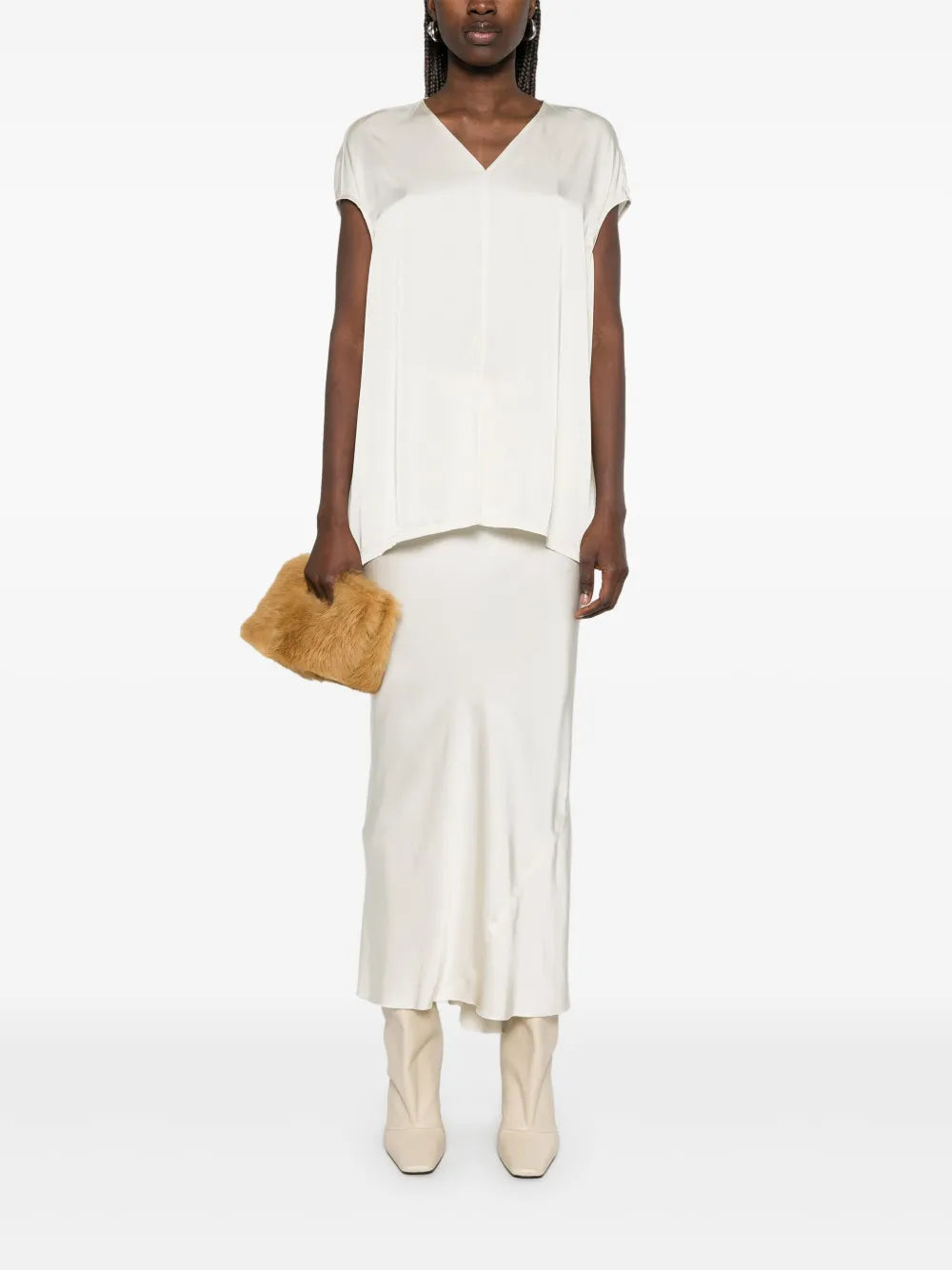 Calf Bias Midi Skirt