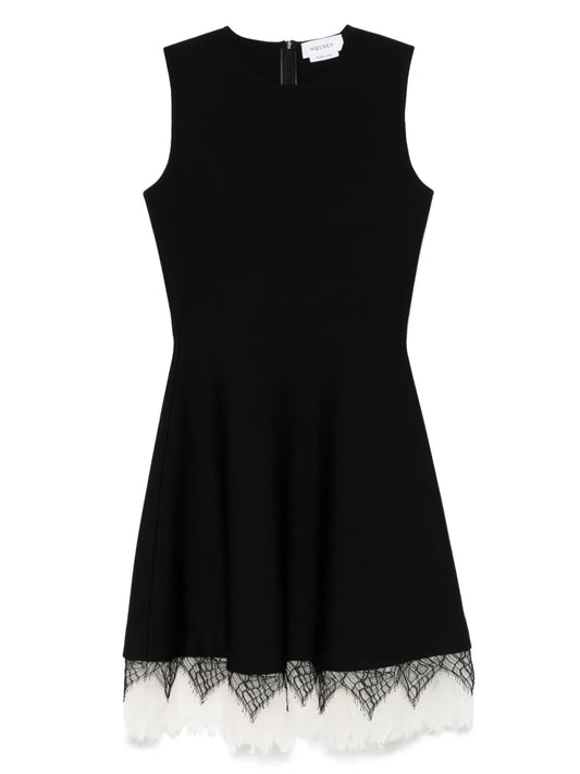 Cobweb-Lace Mini Dress