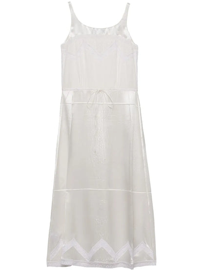 Embroidered Midi Dress