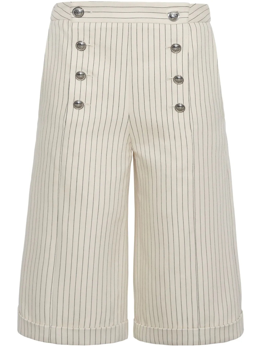 Pinstripe Twill Shorts