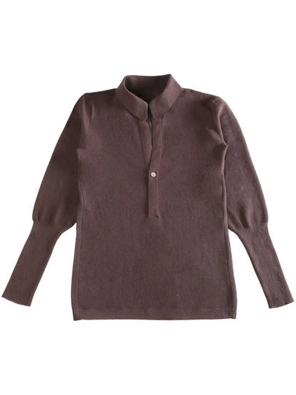 Wool Polo Top
