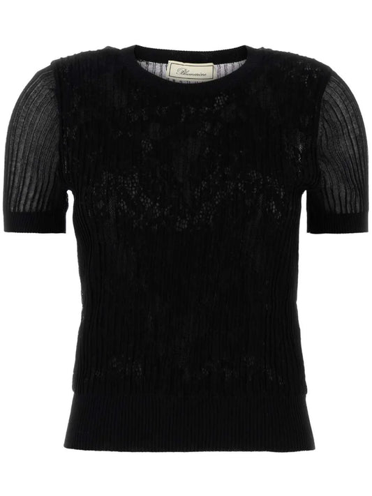 Ribbed-Knit T-Shirt