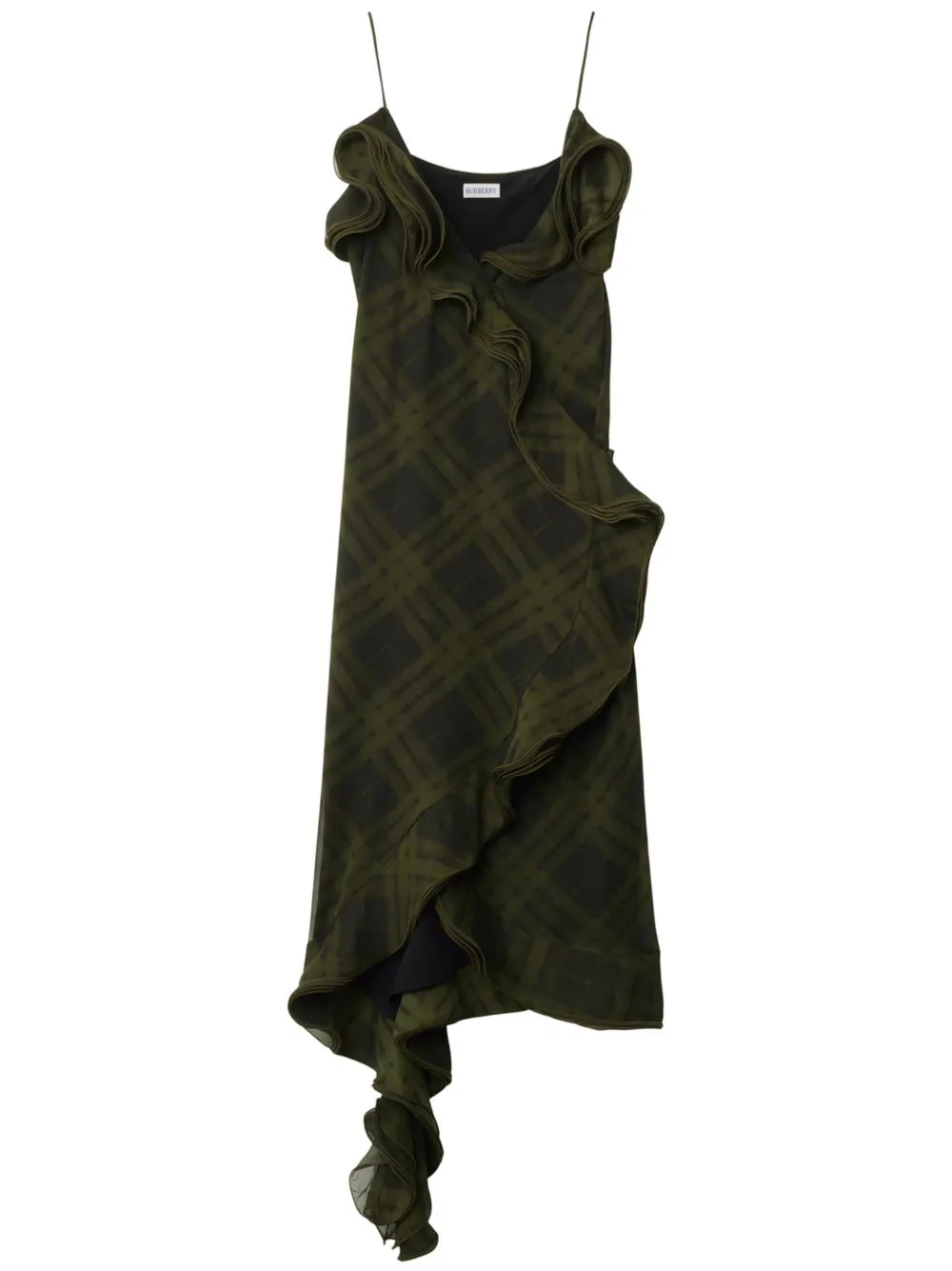 Checked Silk Dress
