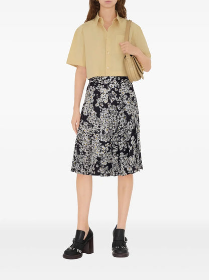 Cropped Cotton Shirt