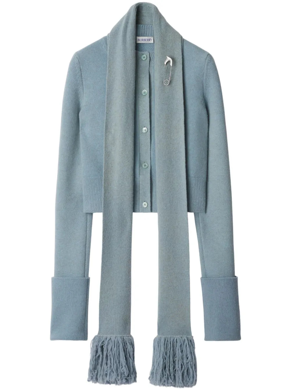 Scarf-Detailing Cardigan