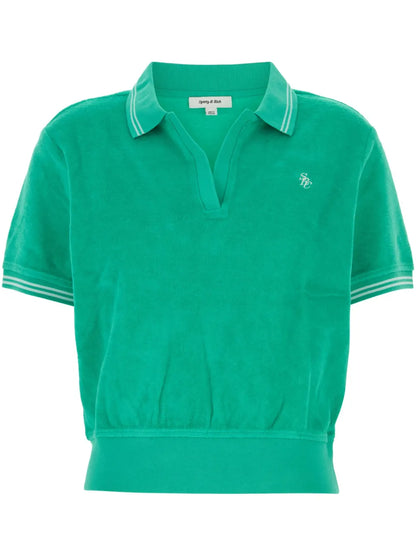 Logo-Embroidered Polo Top
