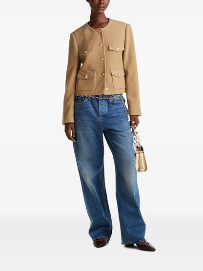 Cropped Wool Jacket