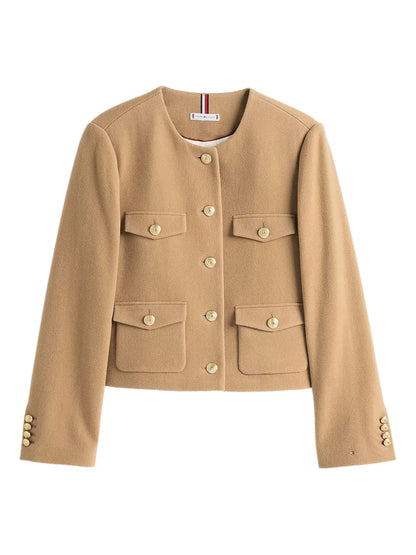 Cropped Wool Jacket