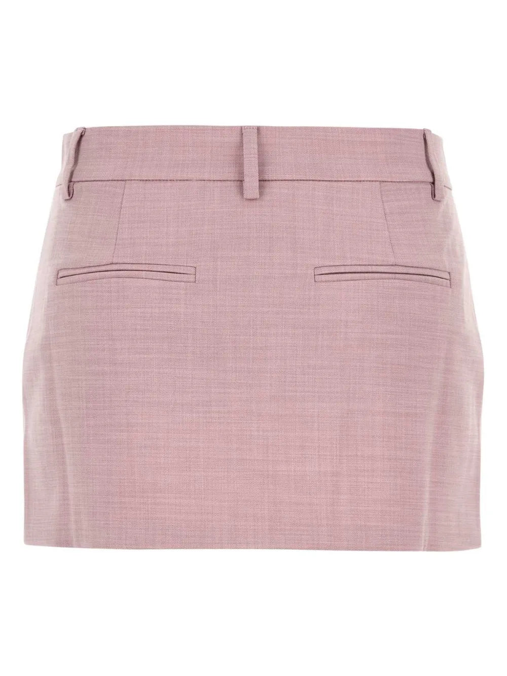 Pleat-Detail Mini Skirt