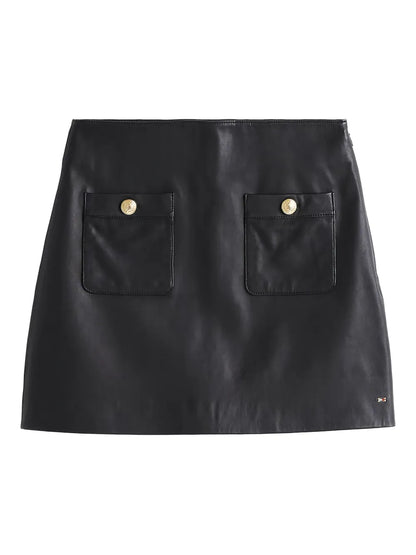 Leather Mini Skirt