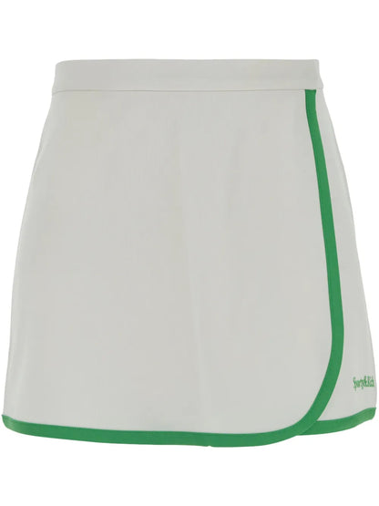 Logo-Embroidered Mini Skirt