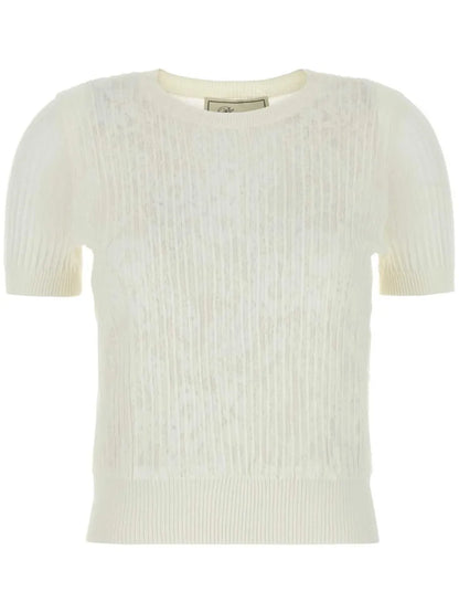Ribbed-Knit T-Shirt