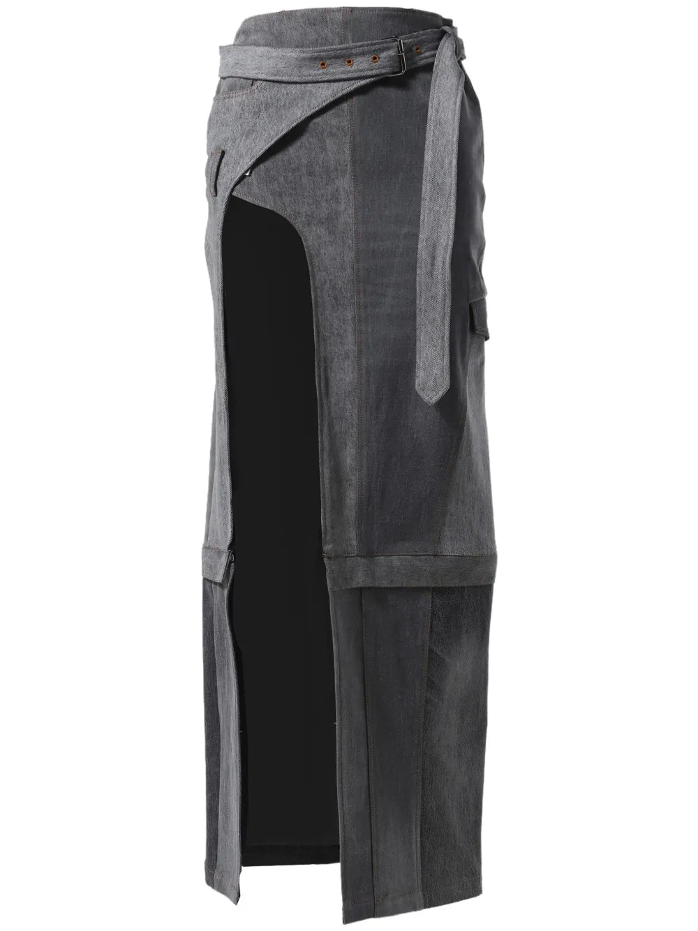 Wrap Denim Skirt