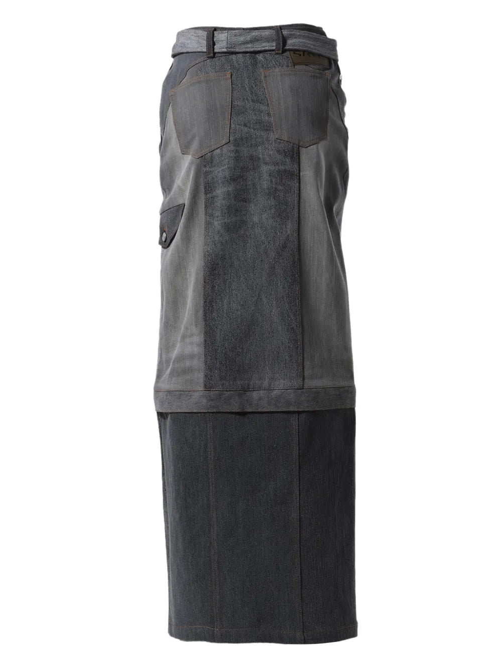 Wrap Denim Skirt