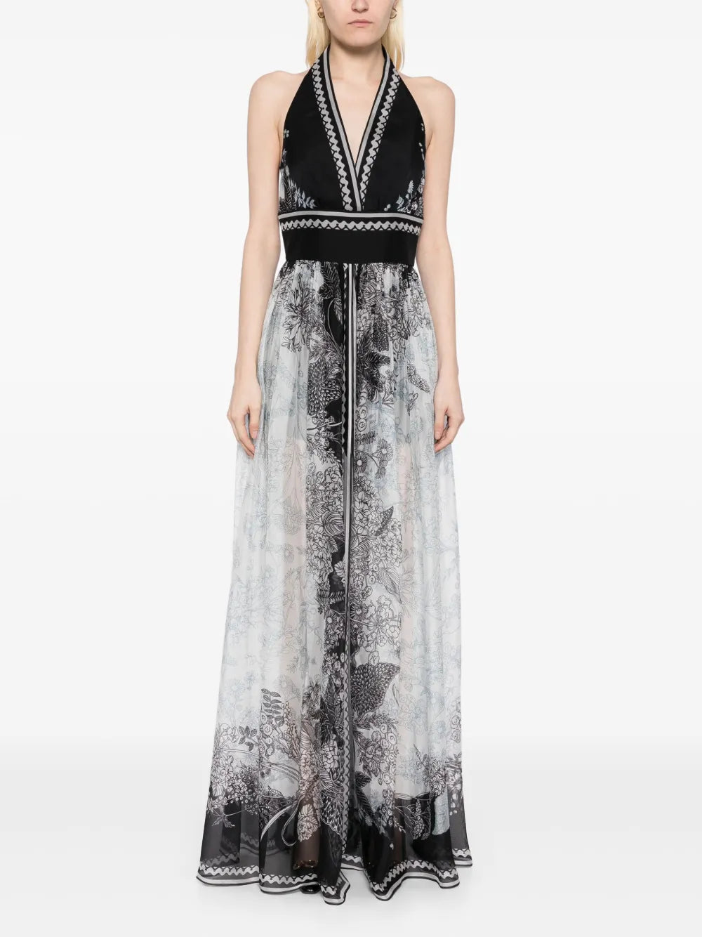 Printed Chiffon Dress